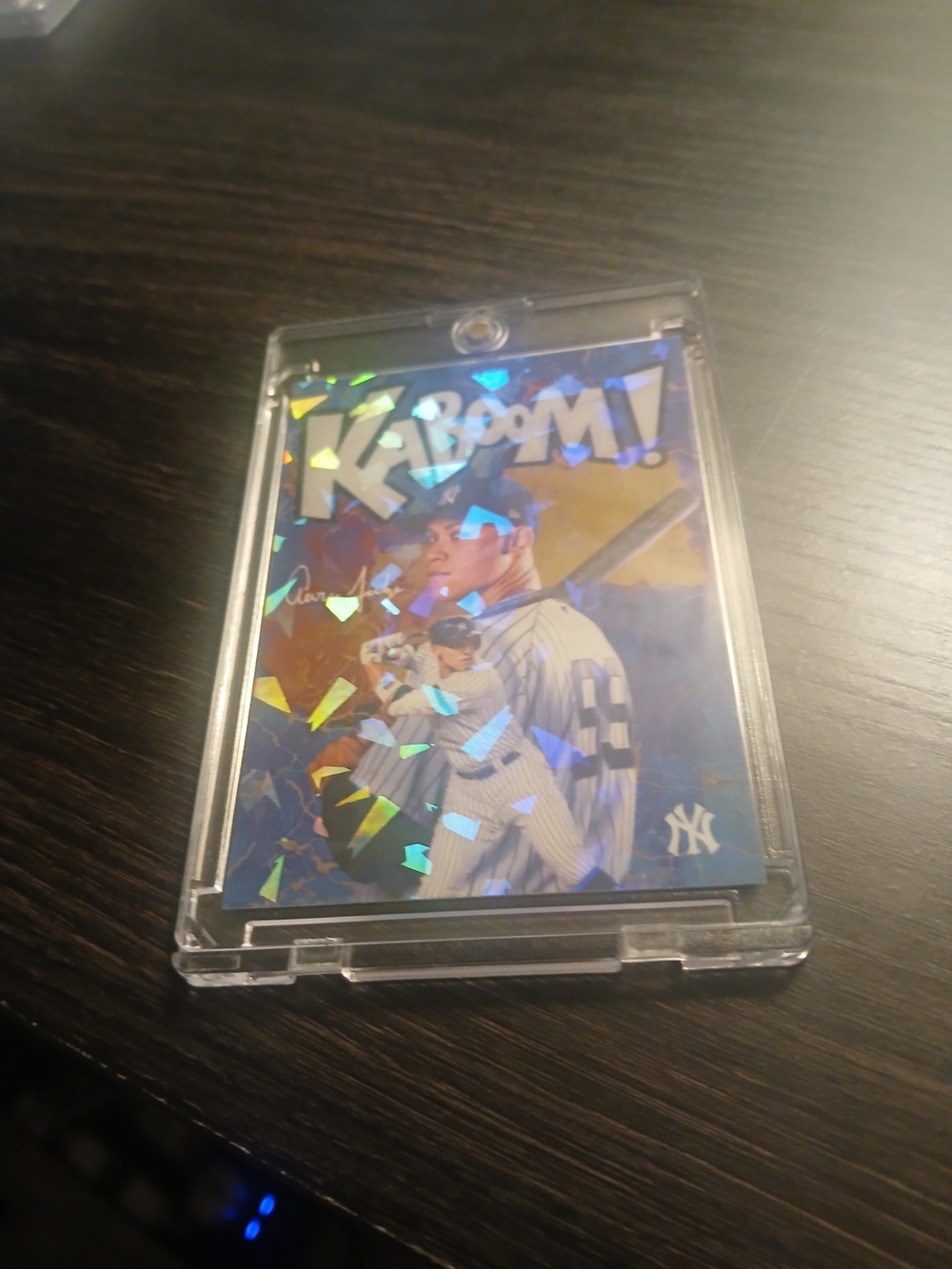 KABOOM! Holographic Aaron Judge Cracked Ice Refractor Yankees custom
